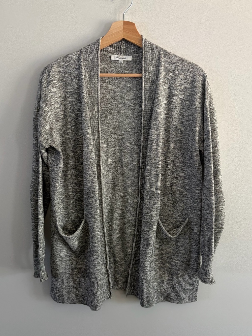 Madewell Heather Gray Open-Front Women’s Cardigan